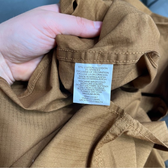 NWT Wells Lamont Men's Short Sleeve Flex Performance Ripstop Work Shirt 2XL - Picture 7 of 7